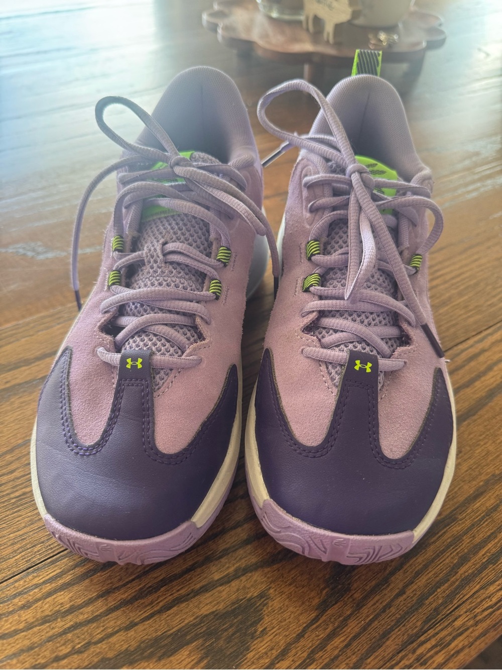 Under Armour Men’s Lavender and Lime Athletic Sneakers